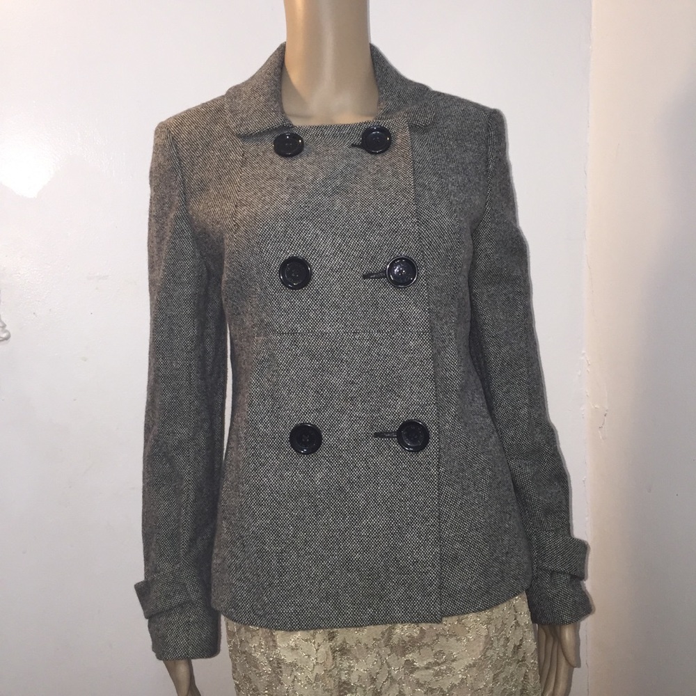 Michael Kors grey boucle coat